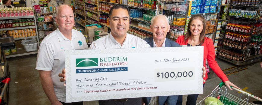 Buderim FoundationThompson Fund Gateway Care Grant